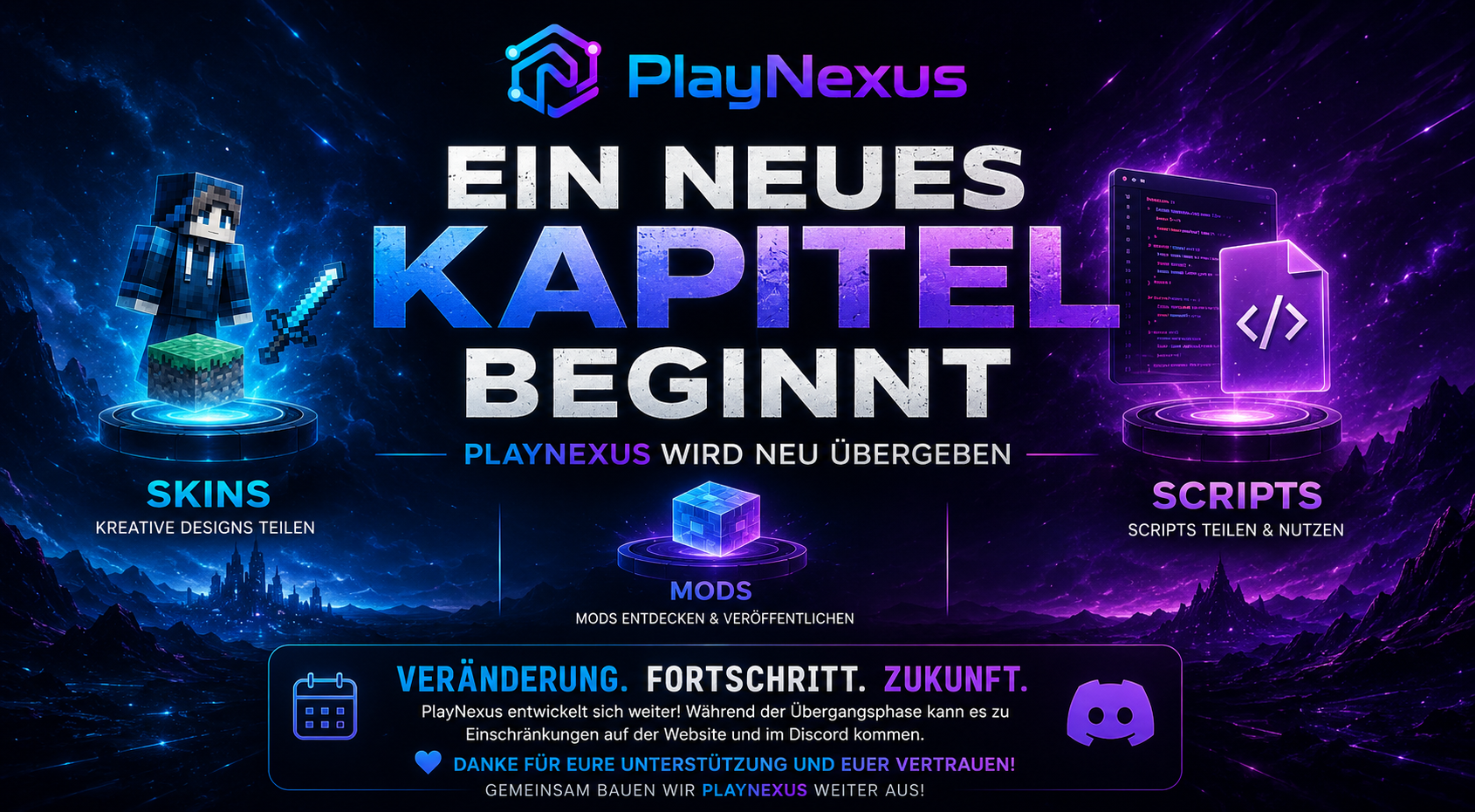 📢 PlayNexus bekommt eine neue Inhaberschaft – ein neues Kapitel beginnt